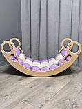 Дитяче ліжечко качалка з матрасиком 50 БОНБОН, дитяча качалка, качалка для дітей, балансир, дитяча гойдалка балансир, качалка, фото 4
