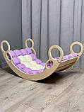 Дитяче ліжечко качалка з матрасиком 50 БОНБОН, дитяча качалка, качалка для дітей, балансир, дитяча гойдалка балансир, качалка, фото 5