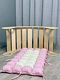 Дитяче ліжечко качалка з матрасиком 51 БОНБОН, дитяча качалка, качалка для дітей, балансир, дитяча гойдалка балансир, качалка, фото 2