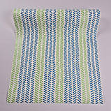 Шпалери вініл на флізеліні 0.53 × 10.05 м Marburg 57150, молочні з блакитно-салатовим малюнком для спальні, вітальні, коридору, фото 5