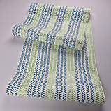 Шпалери вініл на флізеліні 0.53 × 10.05 м Marburg 57150, молочні з блакитно-салатовим малюнком для спальні, вітальні, коридору, фото 4