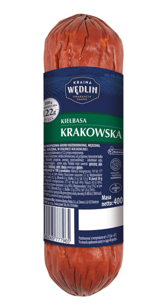 Ковбаса Krakowska Kraina Wedlin 400гр