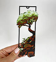 Пластикова 3D закладка для книги Finding Дерево об'ємне зображення Зелений 15.2 × 6.7 см