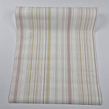 Шпалери вініл на флізеліні 0.53 × 10.05 м Marburg 57131, молочні з пудровим та зеленим для спальні, вітальні, коридору, фото 4