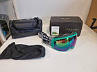 Гірськолижна маска Oakley Flight Tracker M (XM) Black Habitat лінза Prizm Jade + Кейс, фото 4