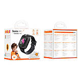 Смарт-годинник дитячий HOCO Y105 2G, чорний, фото 5