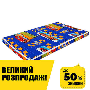 Матрац поролон-полікотон дитячий "Тачки" Малютка 3 Homefort 1112351 Синій