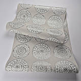 Шпалери вініл на флізеліні 0.53 × 10.05 м Marburg 57127, бежеві для спальні, вітальні, коридору, фото 4