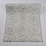 Шпалери вініл на флізеліні 0.53 × 10.05 м Marburg 57127, бежеві для спальні, вітальні, коридору, фото 5