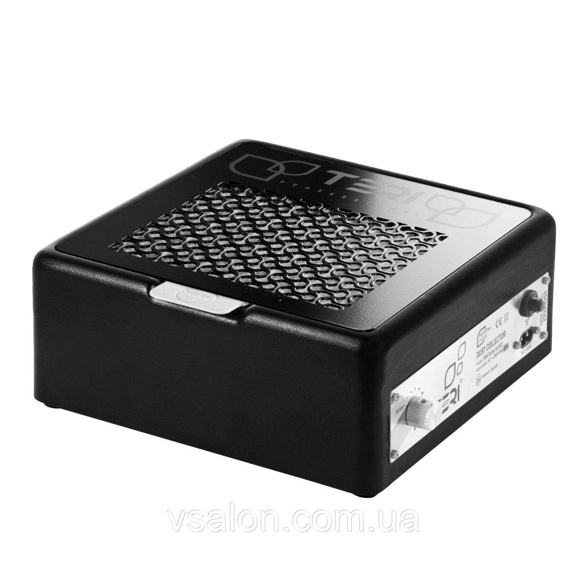 Настільна манікюрна витяжка з HEPA фільтром Teri Turbo M чорна/сітка чорна, фото 1