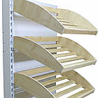 Стелаж хлібний 1900*950 мм ТИП 5, приставний торговий стелаж хлібний, металевий стелаж хлібний Рістел, фото 4