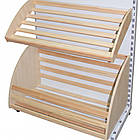 Стелаж хлібний 1900*950 мм ТИП 5, приставний торговий стелаж хлібний, металевий стелаж хлібний Рістел, фото 2