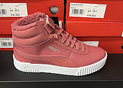 Жіночі зимові високі кросівки Puma Carina Mid FUR JR (Артикул: 30968302)