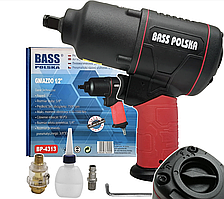 Пневматичний ударний гайковерт 1/2" 1500 Нм, Гайкокрут ударний пневматичний Bass Polska 4313