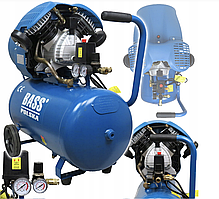 Повітряний компресор 60 л, двопоршневий 8 бар Bass Polska 5730