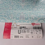 Шпалери вініл на флізеліні 0.53 × 10.05 м Marburg 57115, бірюзово-сірі для спальні, вітальні, коридору, фото 6