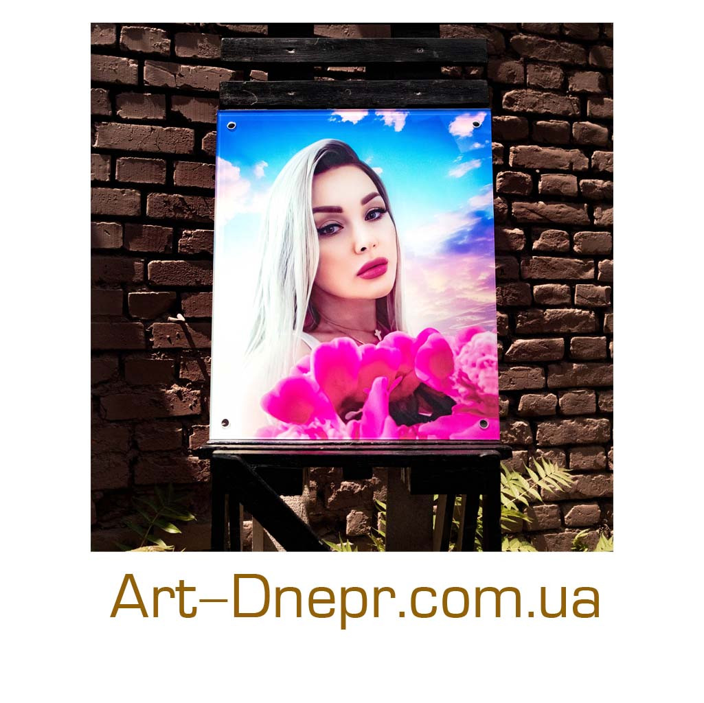 Ритуальний портрет для стелли 400х500х12 мм, фото 1