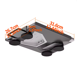 Магнітне металеве кріплення кронштейн для Starlink Mini на дах автомобіля (31.6см х 26.7 см, 2мм), фото 2