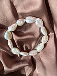 Браслет з натуральних барочних перлів, фото 5