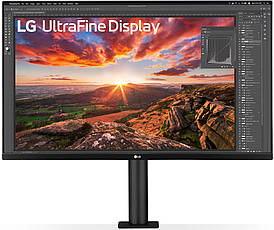 Монітор LG 32" UHD 4K Ergo IPS Monitor USB-C Black (32UN880K-B)