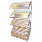 Стелаж хлібний 1900*950 мм ТИП 5, приставний торговий стелаж хлібний, металевий стелаж хлібний Рістел, фото 5