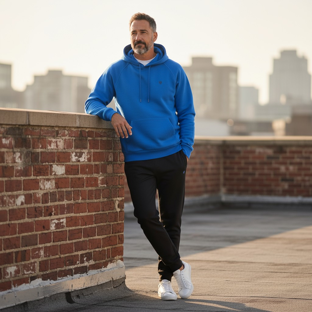 Спортивний костюм Piyera 5175 MAVI-SIYAH 65% бавовна  35% поліестер L(Р), фото 1