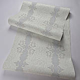 Шпалери вініл на флізеліні 0.53 × 10.05 м Marburg 57109, молочно-сірі для спальні, вітальні, коридору, фото 4