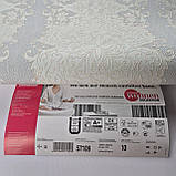 Шпалери вініл на флізеліні 0.53 × 10.05 м Marburg 57109, молочно-сірі для спальні, вітальні, коридору, фото 7