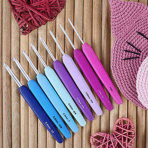 Гачки алюмінієві з ручкою, KnitPro