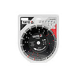 Диск відрізний алмазний по залізобетону і камінню Ø=230/22.2х 2.8 мм в мокрому і сухому режимі Yato YT-59902, фото 4