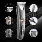 Машинка для стрижки волосся з 3 насадками, SURKER SK-607 / Акумуляторний тример з дисплеєм, фото 7