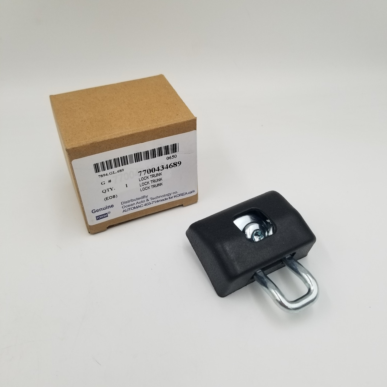 Замок багажника нижній Логан Genuine Корея 7700434689, фото 1