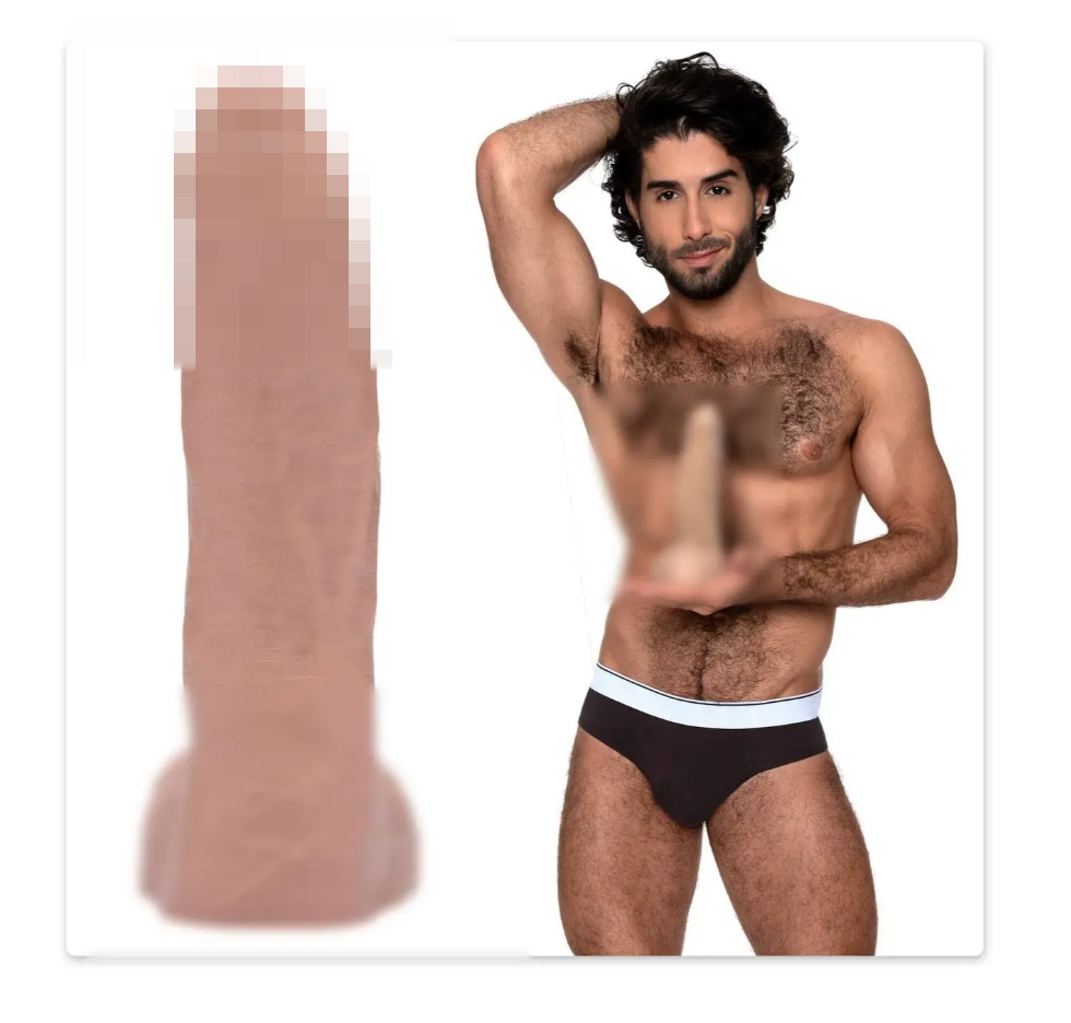 Фалоімітатор Fleshjack Boys: Diego Sans Dildo, по зліпку пеніса порноактора, 19х4,2 см., фото 1