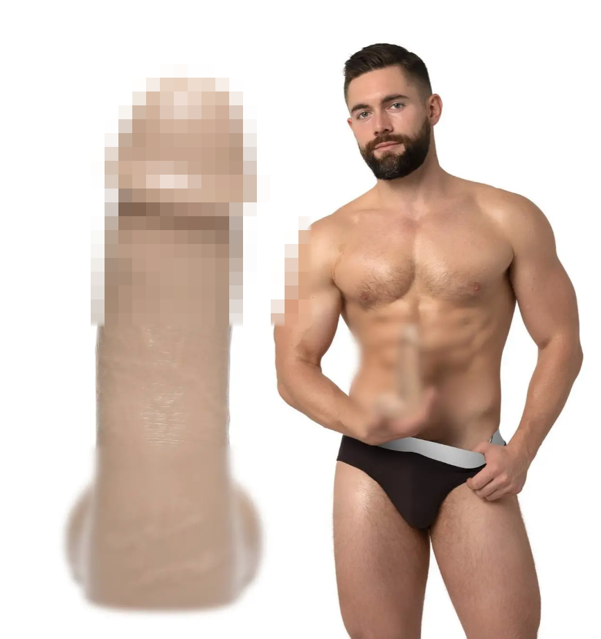 Фалоімітатор Fleshjack Boys: Griffin Barrows Dildo, по зліпку пеніса порноактора, 17,7х4,5 см., фото 1