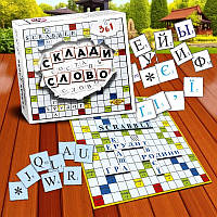 Настольная игра Составь слово Эрудит от 4-х лет, игра настолька для компании на логику