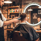 Машинка для стрижки волосся з 3 насадками, SURKER SK-607 / Акумуляторний тример з дисплеєм, фото 2