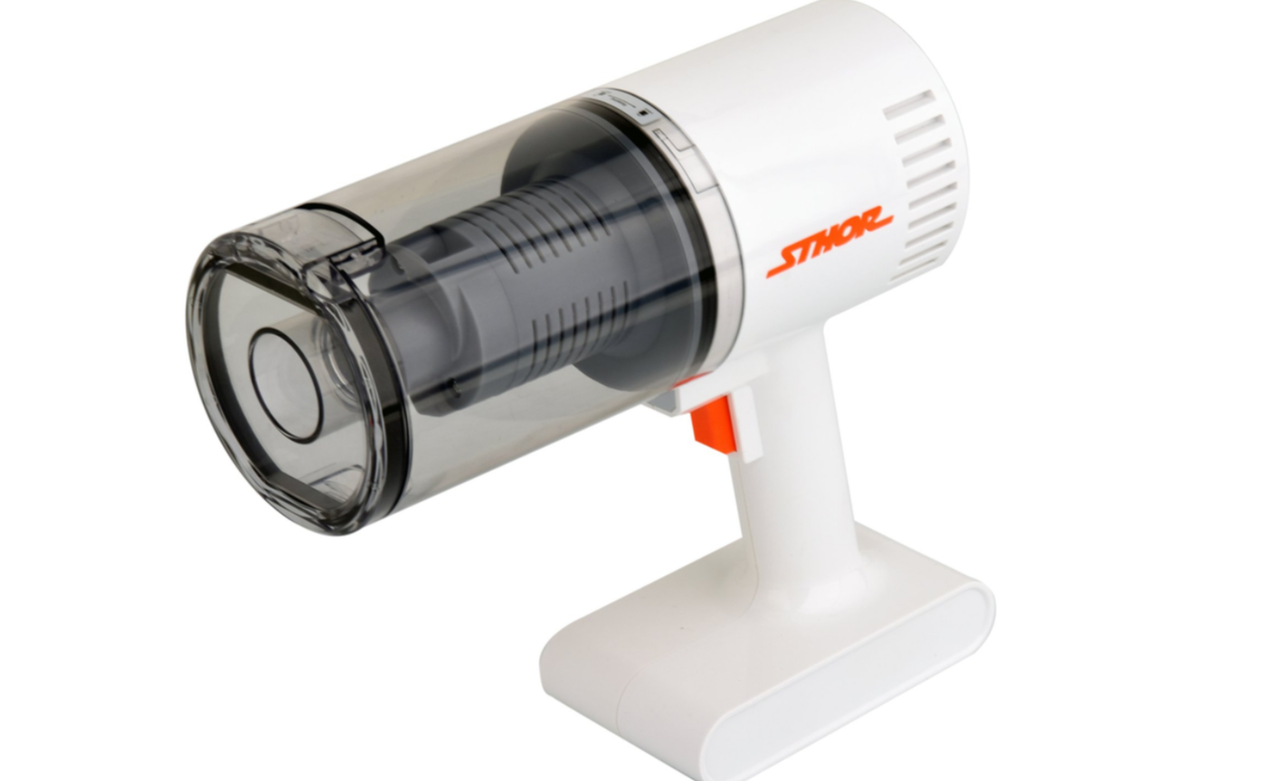 Порохотяг автомобільний акумуляторний STHOR Li-Ion 11 В 2.6 Агод 100 Вт фільтр HEPA + насадки + сумка 82971, фото 1