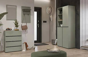 Вішалка для передпокою HELVETIA CROSS 24GWMY03, ДСП, зелений-чорний сучасний дизайн