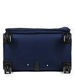 Валіза тканинна MADISSON 35703 середня 67 см синя 4 колеса, фото 7