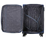 Валіза тканинна MADISSON 35703 середня 67 см синя 4 колеса, фото 8