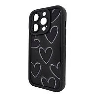 Чохол для iPhone 16 Pro Max Pretty Things Black Hearts стильний аксесуар для захисту та прикрашання телефона
