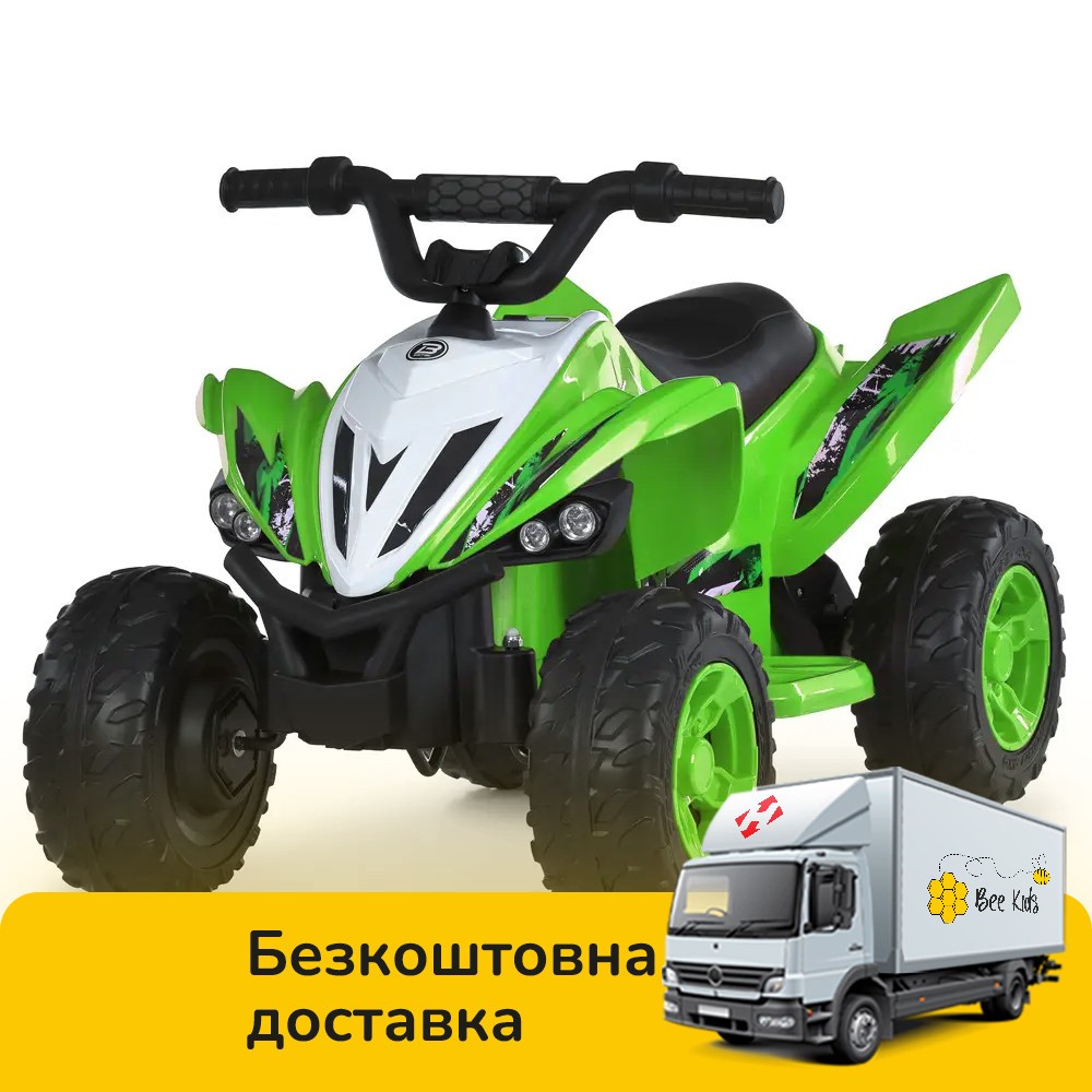 Електроквадроцикл дитячий Bambi (2,4G р/к, 2мотори*35W, 1акум*12V4,5AH, EVA, музика, свiтло) M 6279EBR-5 Зелений, фото 1