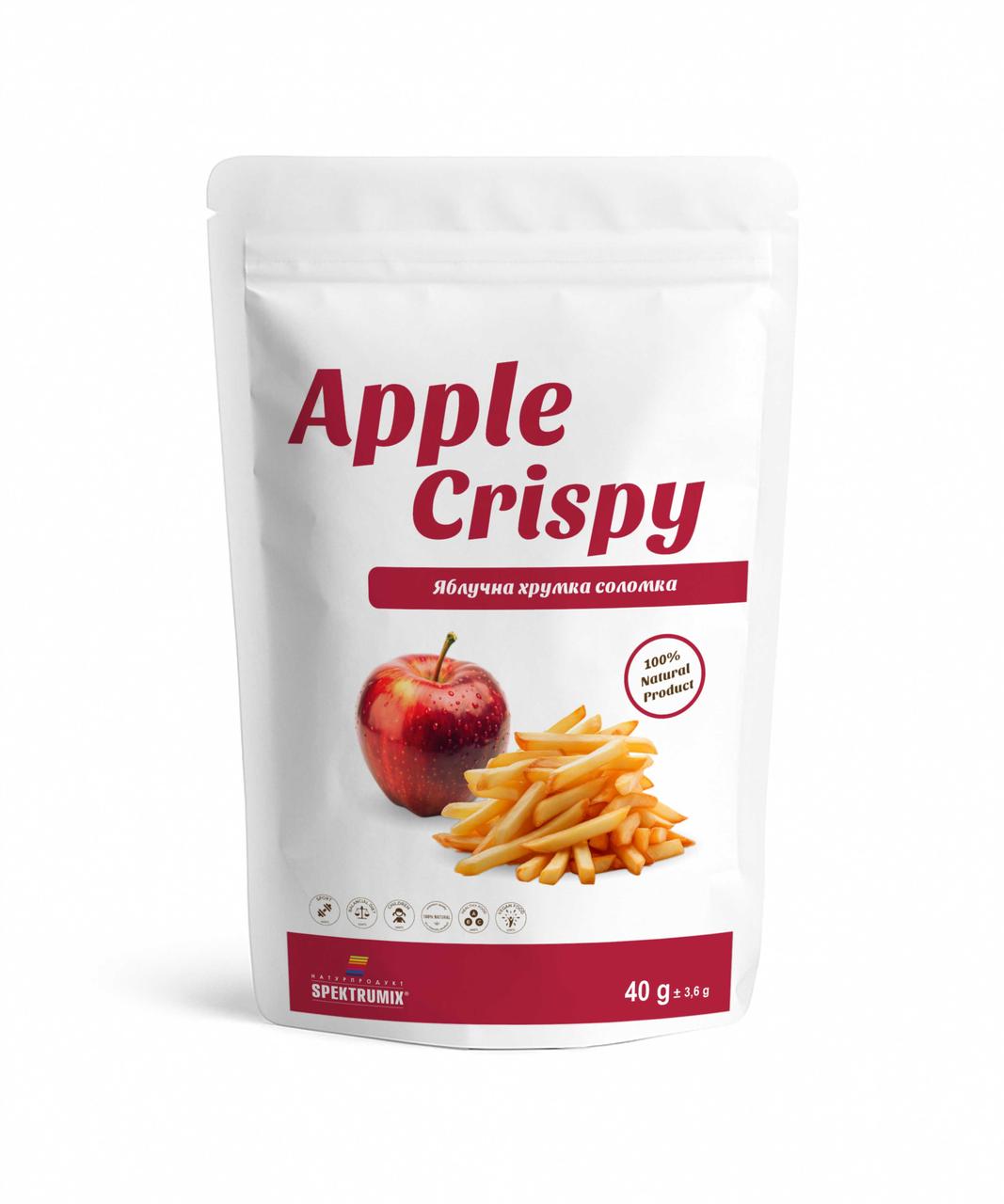 Соломка яблучна сушена Червоне яблуко, 50 г