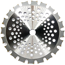 Диск для тримера дворядний із твердосплавними напайками 40T Double (двосторонній) Ø255 × 1.3 мм