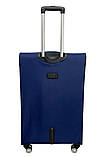 Валіза тканинна MADISSON 35703 середня 67 см синя 4 колеса, фото 5