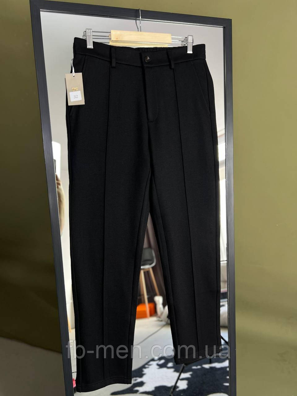 Чоловічі штани Tom Ford кашемірові чорні люкс, фото 1