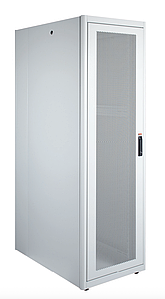 Підлогова серверна шафа Lande Basic 42U 600x1000 мм перфоровані двері RAL 7035 Сіра