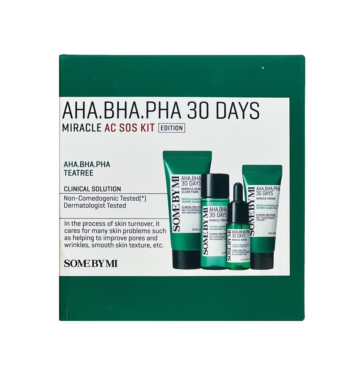 SOME BY MI AHA-BHA-PHA 30 Days Miracle AC SOS Kit Набір мініатюр кислотних засобів для проблемної шкіри, 30 днів. До 02/2027, фото 1