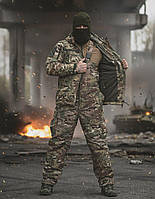 Військова зимова форма комбінезон і куртка Мультикам | Тактичний водонепроникний костюм Multicam до -20