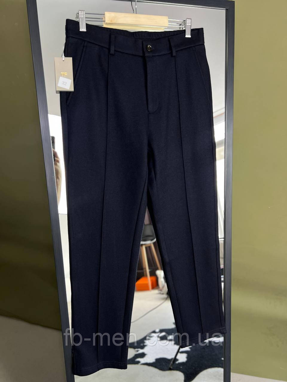Чоловічі штани Tom Ford кашемірові темно-сині люкс, фото 1